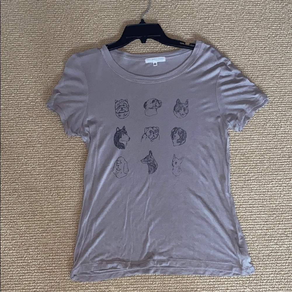 brown dog tee